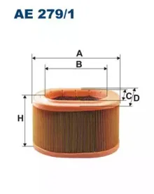 AE2791 FILTRON Воздушный фильтр AE2791 FILTRON Воздушный фильтр