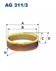 AG3113 FILTRON Воздушный фильтр AG3113 FILTRON Воздушный фильтр