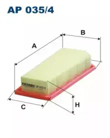 AP0354 FILTRON Воздушный фильтр AP0354 FILTRON Воздушный фильтр