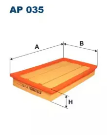 AP035 FILTRON Воздушный фильтр AP035 FILTRON Воздушный фильтр