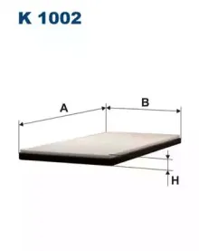 K1002 FILTRON Фильтр, воздух во внутренном пространстве K1002 FILTRON Фильтр, воздух во внутренном пространстве
