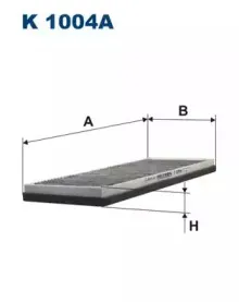 K1004A FILTRON Фильтр, воздух во внутренном пространстве K1004A FILTRON Фильтр, воздух во внутренном пространстве