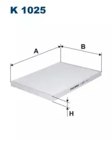 K1025 FILTRON Фильтр, воздух во внутренном пространстве K1025 FILTRON Фильтр, воздух во внутренном пространстве