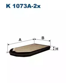 K1073A-2x FILTRON Фильтр, воздух во внутренном пространстве K1073A-2x FILTRON Фильтр, воздух во внутренном пространстве