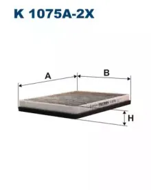 K1075A-2x FILTRON Фильтр, воздух во внутренном пространстве K1075A-2x FILTRON Фильтр, воздух во внутренном пространстве