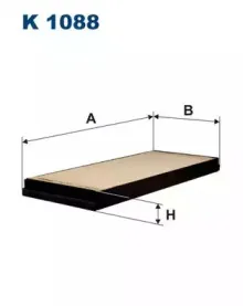 K1088 FILTRON Фильтр, воздух во внутренном пространстве K1088 FILTRON Фильтр, воздух во внутренном пространстве
