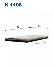 K1108 FILTRON Фильтр, воздух во внутренном пространстве K1108 FILTRON Фильтр, воздух во внутренном пространстве