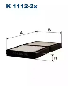 K1112-2x FILTRON Фильтр, воздух во внутренном пространстве K1112-2x FILTRON Фильтр, воздух во внутренном пространстве