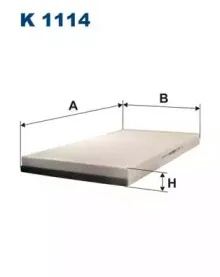 K1114 FILTRON Фильтр, воздух во внутренном пространстве K1114 FILTRON Фильтр, воздух во внутренном пространстве