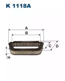 K1118A FILTRON Фильтр, воздух во внутренном пространстве K1118A FILTRON Фильтр, воздух во внутренном пространстве