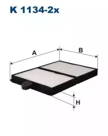 K1134-2x FILTRON Фильтр, воздух во внутренном пространстве K1134-2x FILTRON Фильтр, воздух во внутренном пространстве