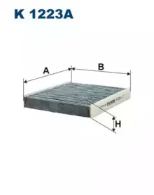 K1223A FILTRON Фильтр, воздух во внутренном пространстве K1223A FILTRON Фильтр, воздух во внутренном пространстве