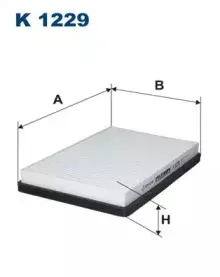 K1229 FILTRON Фильтр, воздух во внутренном пространстве K1229 FILTRON Фильтр, воздух во внутренном пространстве
