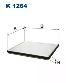 K1264 FILTRON Фильтр, воздух во внутренном пространстве K1264 FILTRON Фильтр, воздух во внутренном пространстве
