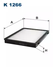 K1266 FILTRON Фильтр, воздух во внутренном пространстве K1266 FILTRON Фильтр, воздух во внутренном пространстве