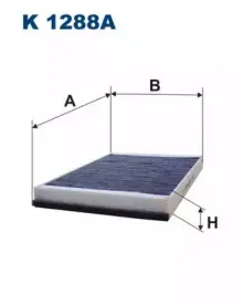 K1288A FILTRON Фильтр, воздух во внутренном пространстве K1288A FILTRON Фильтр, воздух во внутренном пространстве