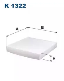 K1322 FILTRON Фильтр, воздух во внутренном пространстве K1322 FILTRON Фильтр, воздух во внутренном пространстве