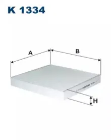 K1334 FILTRON Фильтр, воздух во внутренном пространстве K1334 FILTRON Фильтр, воздух во внутренном пространстве