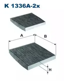 K1336A-2x FILTRON Фильтр, воздух во внутренном пространстве K1336A-2x FILTRON Фильтр, воздух во внутренном пространстве