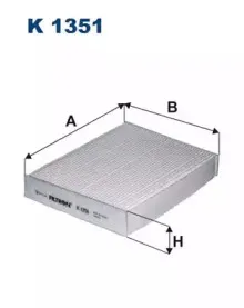 K1351 FILTRON Фильтр, воздух во внутренном пространстве K1351 FILTRON Фильтр, воздух во внутренном пространстве
