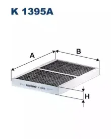 K1395A FILTRON Фильтр, воздух во внутренном пространстве K1395A FILTRON Фильтр, воздух во внутренном пространстве