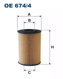 OE6744 FILTRON Масляный фильтр OE6744 FILTRON Масляный фильтр