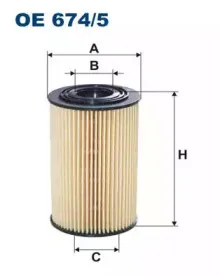 OE6745 FILTRON Масляный фильтр OE6745 FILTRON Масляный фильтр
