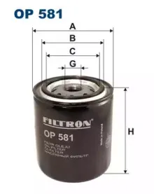 OP581 FILTRON Масляный фильтр OP581 FILTRON Масляный фильтр