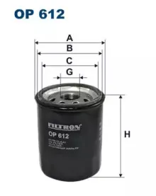 OP612 FILTRON Масляный фильтр OP612 FILTRON Масляный фильтр