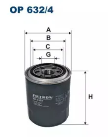 OP6324 FILTRON Масляный фильтр OP6324 FILTRON Масляный фильтр