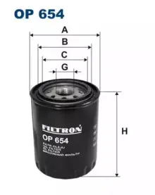 OP654 FILTRON Масляный фильтр OP654 FILTRON Масляный фильтр
