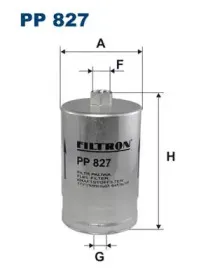 PP827 FILTRON Топливный фильтр PP827 FILTRON Топливный фильтр