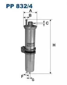PP8324 FILTRON Топливный фильтр PP8324 FILTRON Топливный фильтр