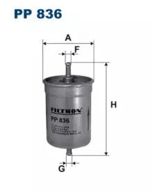 PP836 FILTRON Топливный фильтр PP836 FILTRON Топливный фильтр