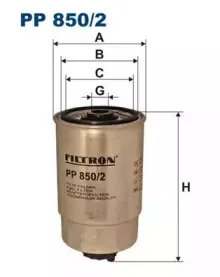 PP8502 FILTRON Топливный фильтр PP8502 FILTRON Топливный фильтр