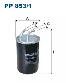 PP8531 FILTRON Топливный фильтр PP8531 FILTRON Топливный фильтр