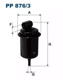 PP8763 FILTRON Топливный фильтр PP8763 FILTRON Топливный фильтр