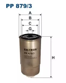 PP8793 FILTRON Топливный фильтр PP8793 FILTRON Топливный фильтр