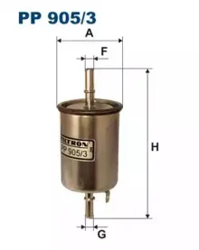 PP9053 FILTRON Топливный фильтр PP9053 FILTRON Топливный фильтр