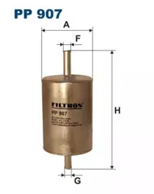 PP907 FILTRON Топливный фильтр PP907 FILTRON Топливный фильтр