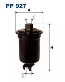 PP927 FILTRON Топливный фильтр PP927 FILTRON Топливный фильтр