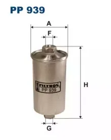 PP939 FILTRON Топливный фильтр PP939 FILTRON Топливный фильтр