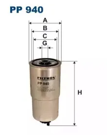 PP940 FILTRON Топливный фильтр PP940 FILTRON Топливный фильтр