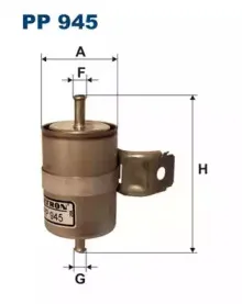 PP945 FILTRON Топливный фильтр PP945 FILTRON Топливный фильтр