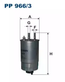 PP9663 FILTRON Топливный фильтр PP9663 FILTRON Топливный фильтр