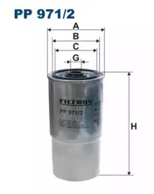 PP9712 FILTRON Топливный фильтр PP9712 FILTRON Топливный фильтр
