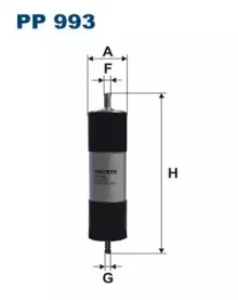 PP993 FILTRON Топливный фильтр PP993 FILTRON Топливный фильтр