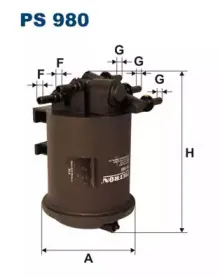 PS980 FILTRON Топливный фильтр PS980 FILTRON Топливный фильтр