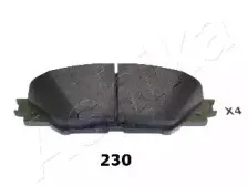 50-02-230 ASHIKA Комплект тормозных колодок, дисковый тормоз 50-02-230 ASHIKA Комплект тормозных колодок, дисковый тормоз