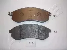 50-05-515 ASHIKA Комплект тормозных колодок, дисковый тормоз 50-05-515 ASHIKA Комплект тормозных колодок, дисковый тормоз